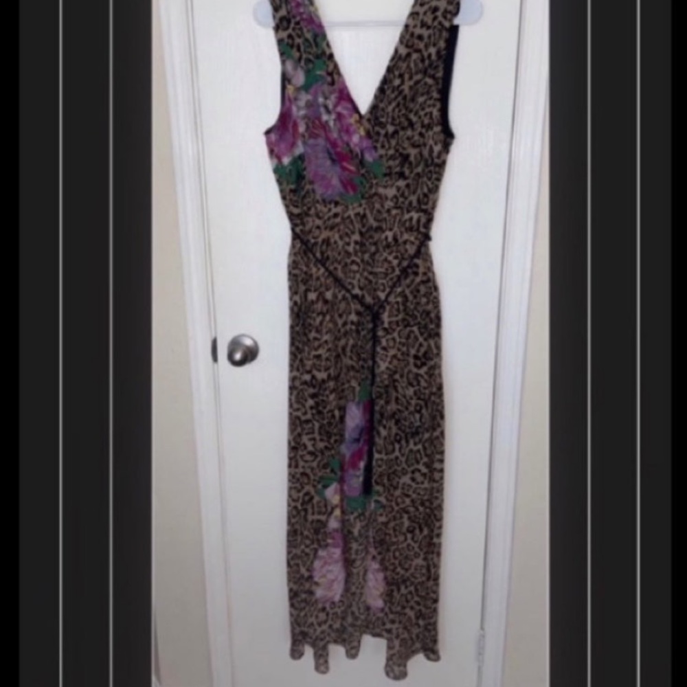 I.N.C. International Concepts Women's Floral Mix Maxi Sleeveless Dress